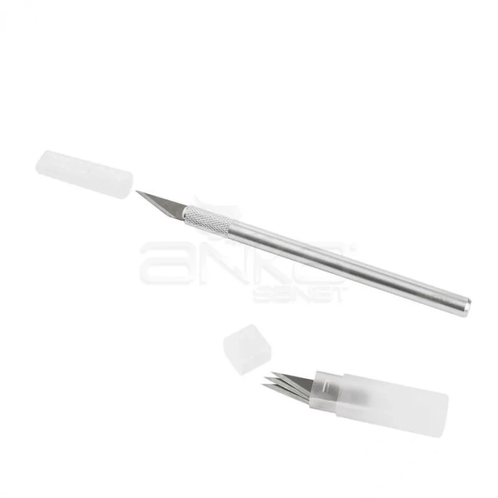 Kraf Kretuar Bıçağı Metal Saplı 3 Yedek Uç 59750