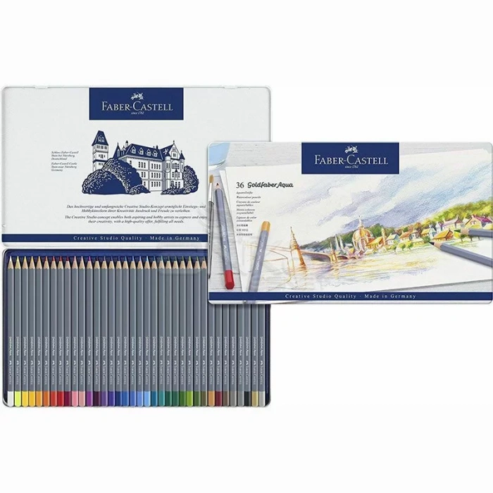 Faber Castell Goldfaber Aqua Renkli Boya Kalemi 36lı Set 124636