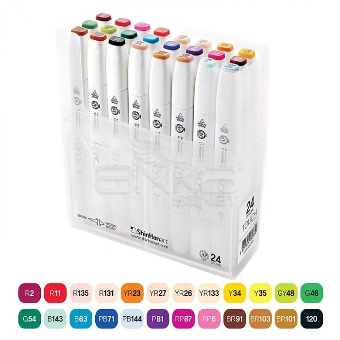 Touch Twin Brush Marker Kalem 24lü Set