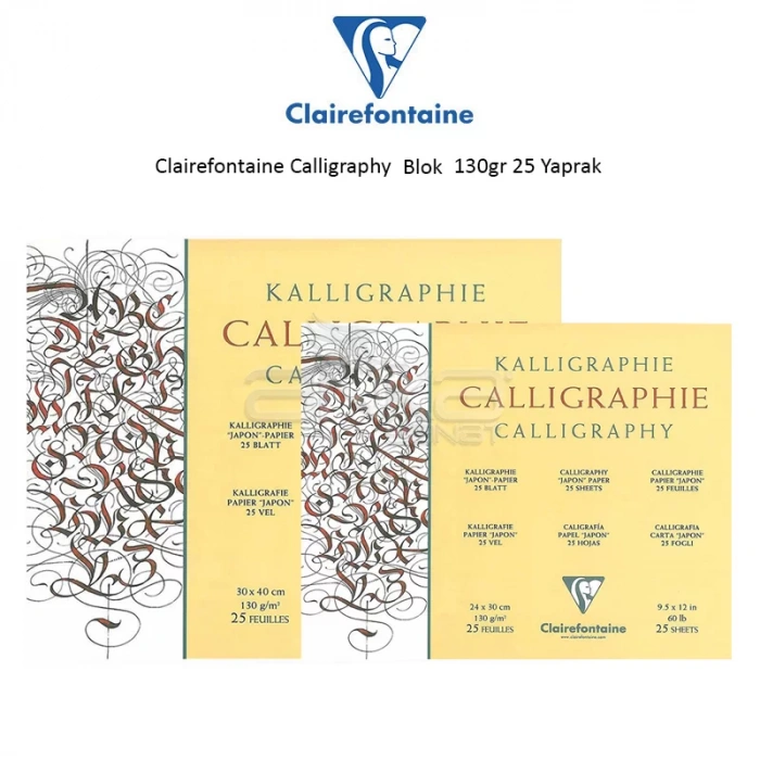 Clairefontaine Calligraphy Blok 130gr 25 Yaprak