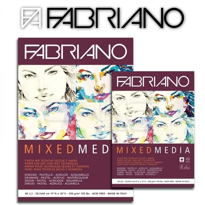 Fabriano Mixed Media Blok 250g 40 Yaprak
