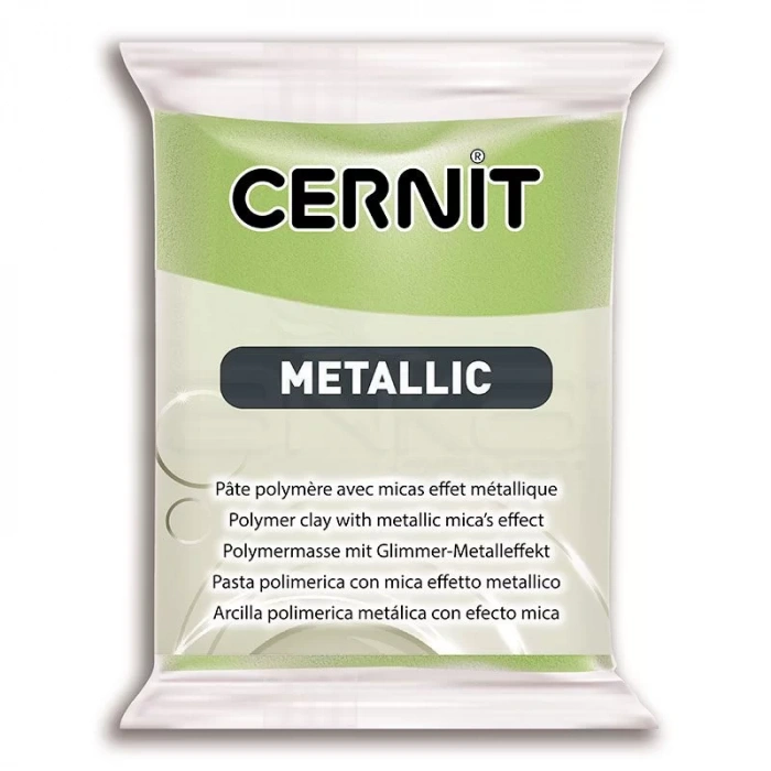 Cernit Metallic Polimer Kil 56g 051 Green Gold