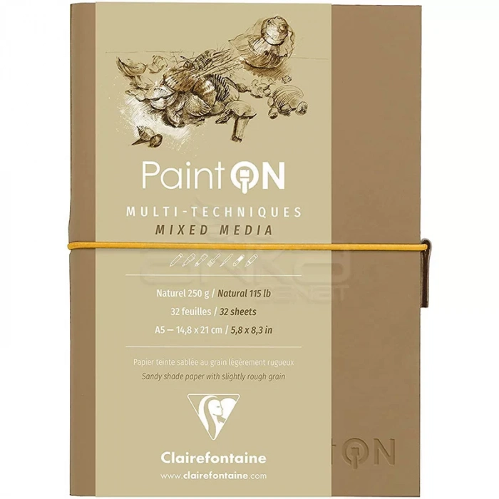 Clairefontaine Paint On Mixed Media Naturel Blok A5 250g 32 Yaprak