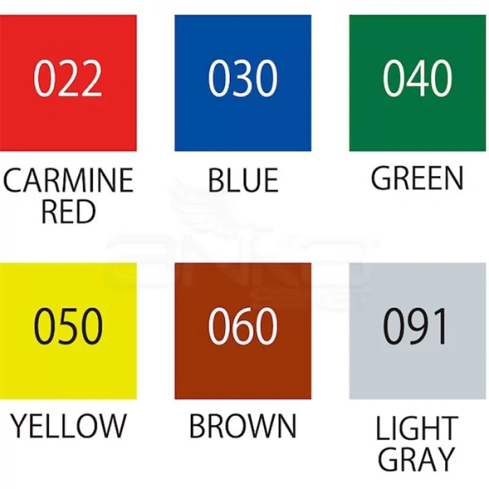 Zig Fudebiyori Brush Pen 6lı