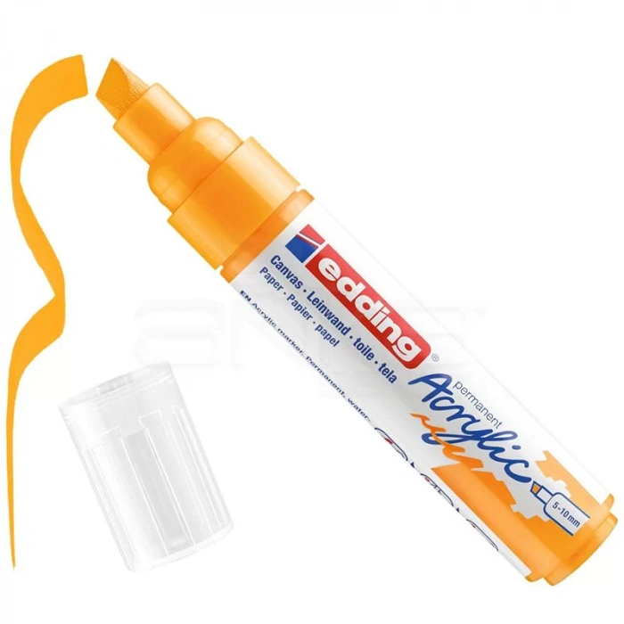 Edding 5000 Akrilik Marker Kalem 5-10mm Kesik Uç 906 Güneş Sarısı