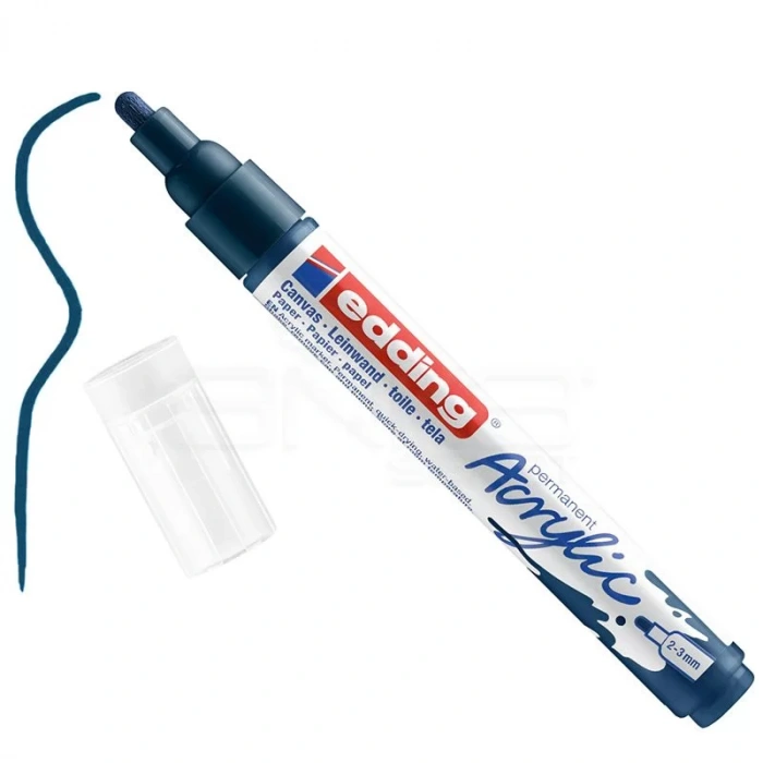 Edding 5100 Akrilik Marker Kalem 2-3mm Yuvarlak Uç 933 Gece Mavisi