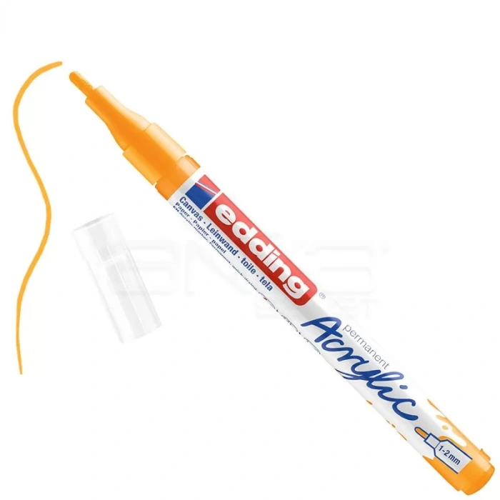 Edding 5300 Akrilik Marker Kalem 1-2mm Yuvarlak Uç 906 Güneş Sarısı