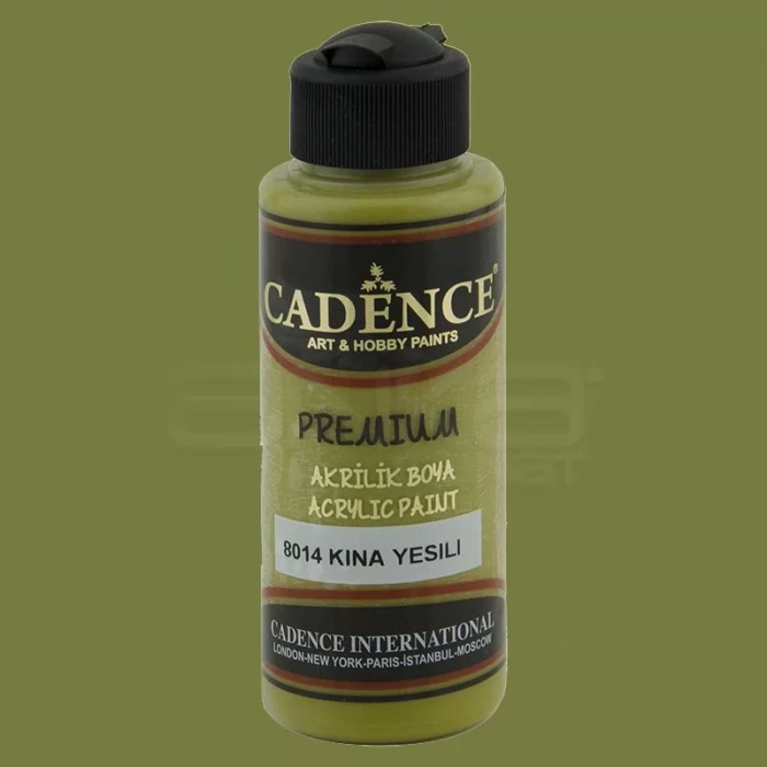 Cadence Premium Akrilik Boya 120ml 8014 Kına Yeşili