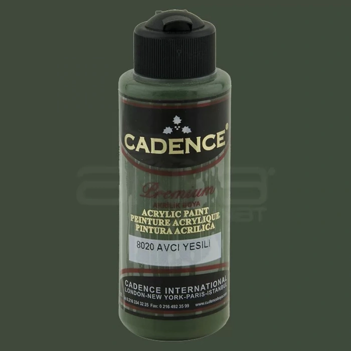 Cadence Premium Akrilik Boya 120ml 8020 Avcı Yeşili