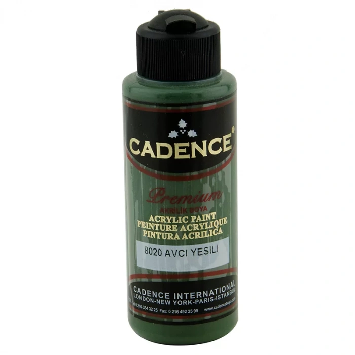 Cadence Premium Akrilik Boya 120ml 8020 Avcı Yeşili