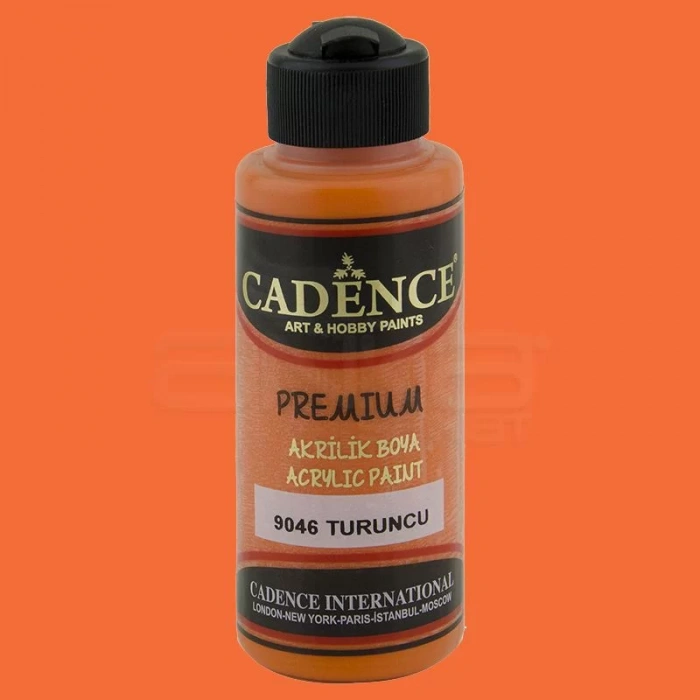 Cadence Premium Akrilik Boya 120ml 9046 Turuncu
