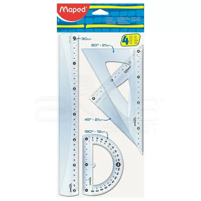 Maped Karışık Pergel ve Cetvel Seti 4 Parça 89921800