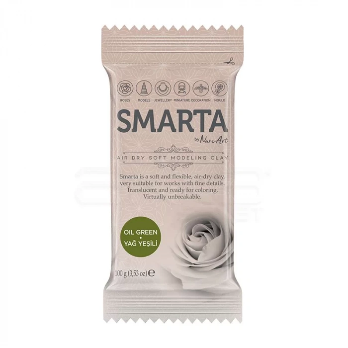 Smarta Hava ile Kuruyan Modelleme Hamuru 100g Yağ Yeşili