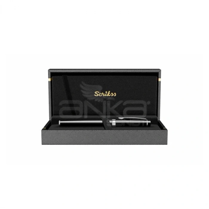 Scrikss 38 Dolma Kalem Siyah Krom
