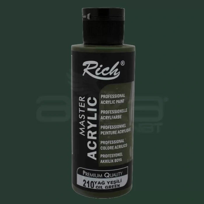 Rich Master Akrilik Boya 120ml 210 Yağ Yeşili