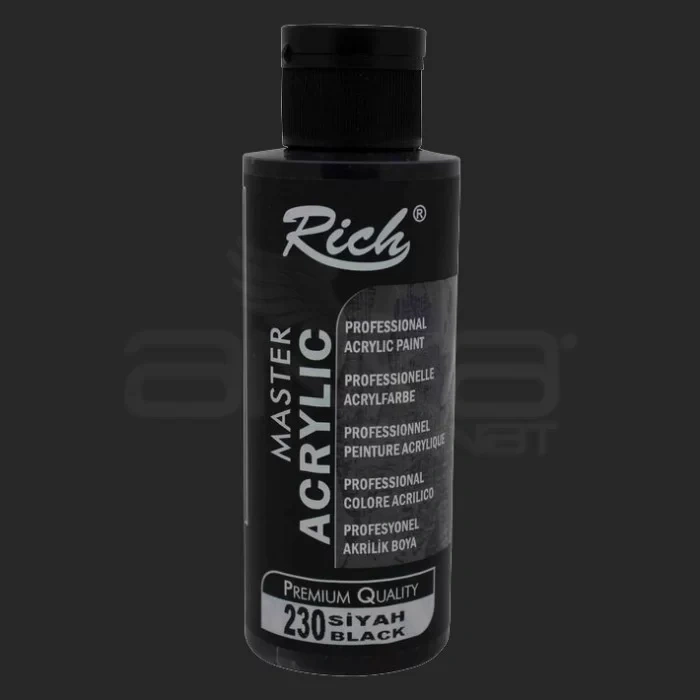 Rich Master Akrilik Boya 120ml 230 Siyah