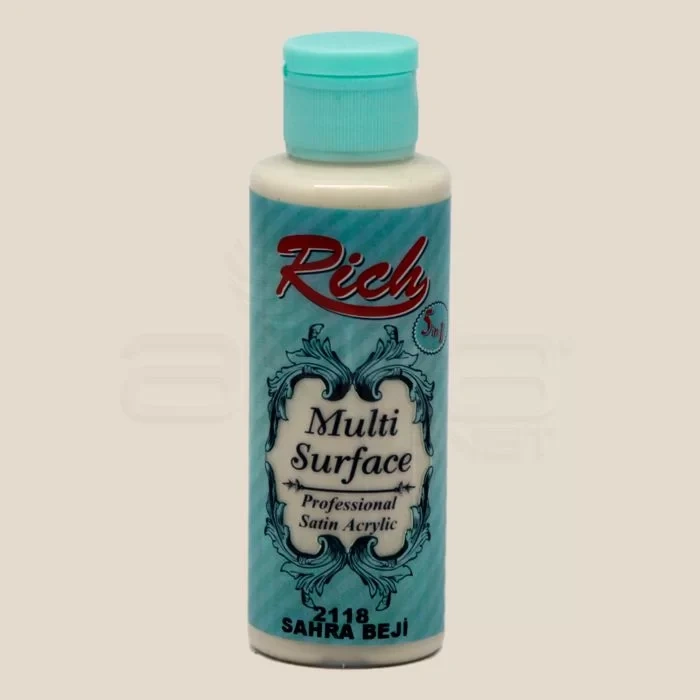 Rich Multi Surface Akrilik Boya 120ml 2118 Sahra Beji