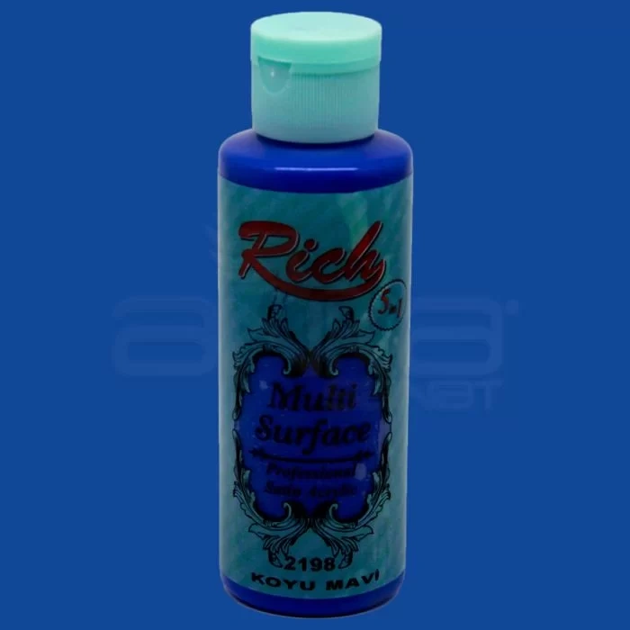 Rich Multi Surface Akrilik Boya 120ml 2198 Koyu Mavi
