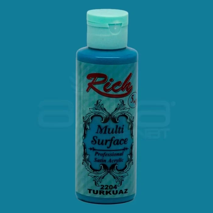 Rich Multi Surface Akrilik Boya 120ml 2204 Turkuaz