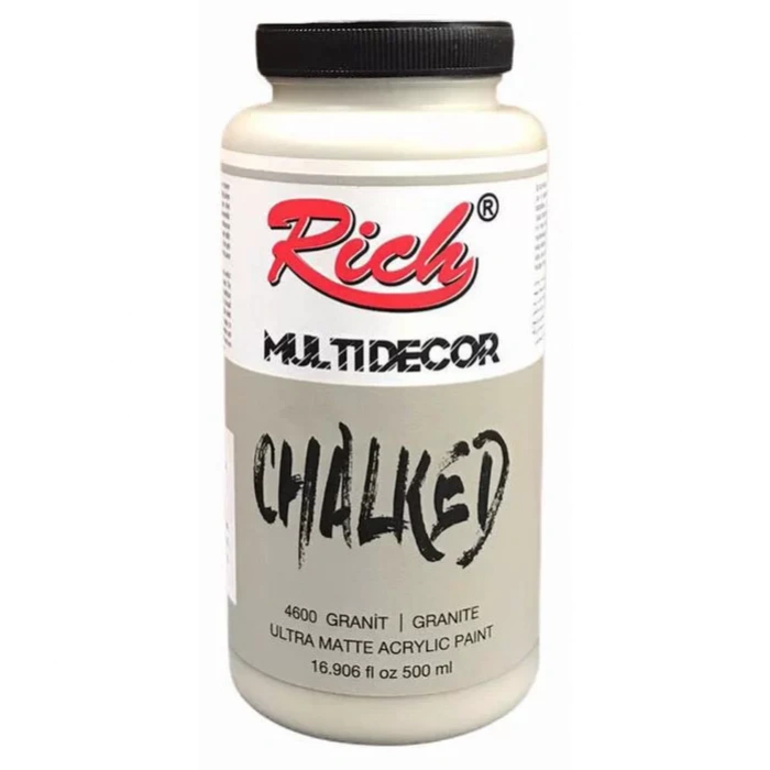 Rich Multi Decor Chalked Akrilik Boya 500ml 4600 Granit