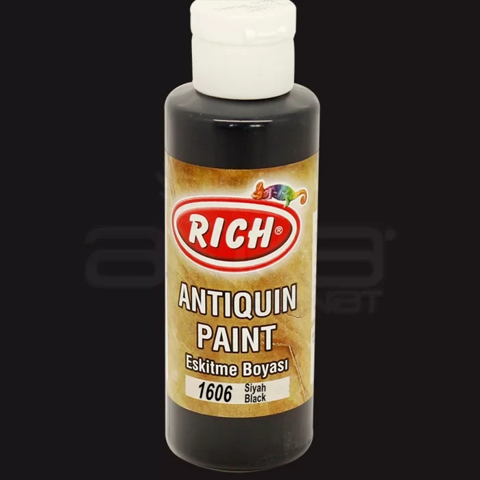 Rich Eskitme Boyası 120ml 1606 Siyah