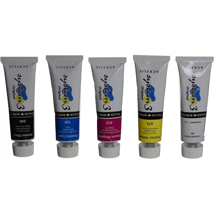 Daler Rowney System 3 Akrilik Boya Process Set 5x75ml
