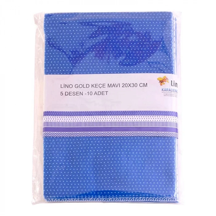 Lino Gold Keçe Mavi 10lu Kod:2722J