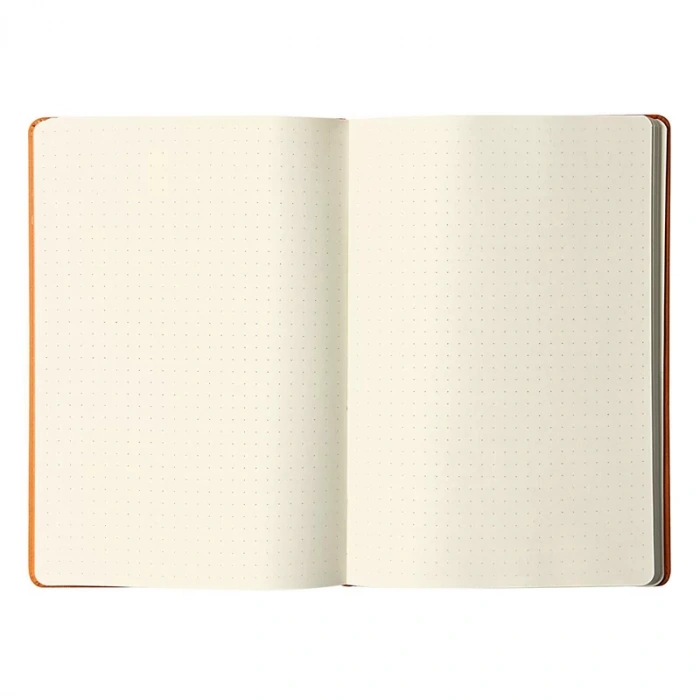 Rhodia Boutıque Sert Kapak Defter Noktalı Turuncu 9x14cm