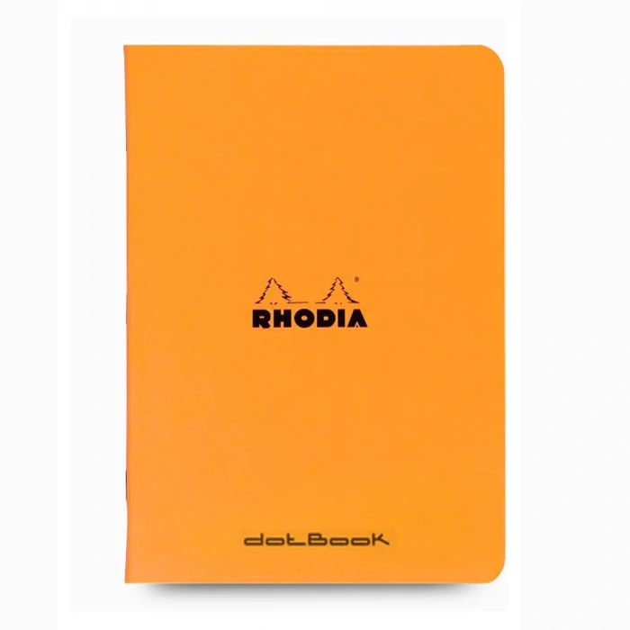 Rhodia Stapled Noktalı Defter Turuncu A5