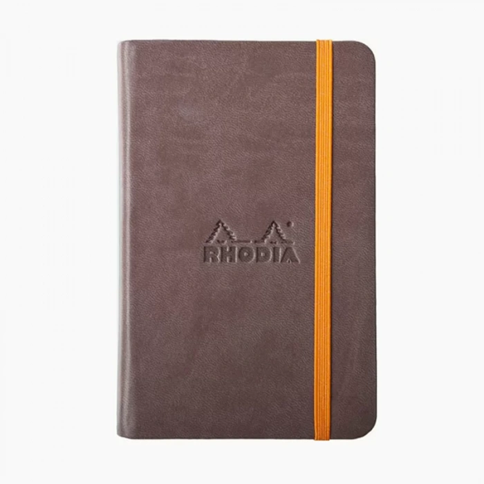 Rhodia Boutique Rodiarama Renkler Italyan Deri Defter  Chocolate A6