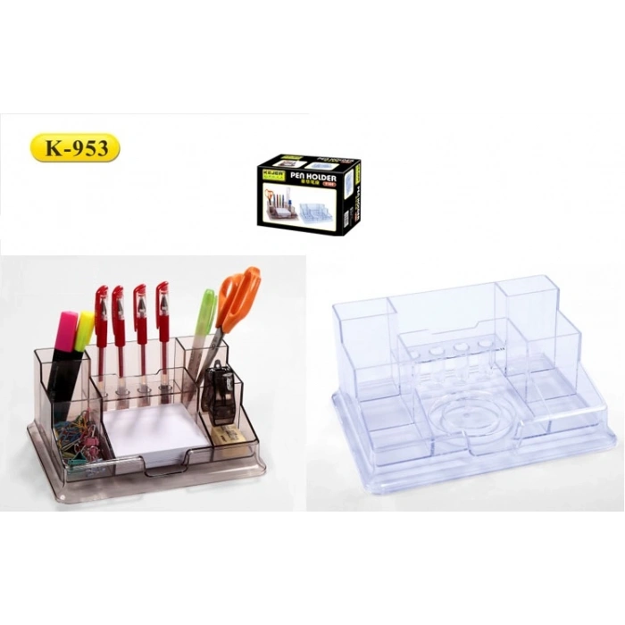 KEJEA K-953 ŞEFFAF + KAHVE KALEMLİK