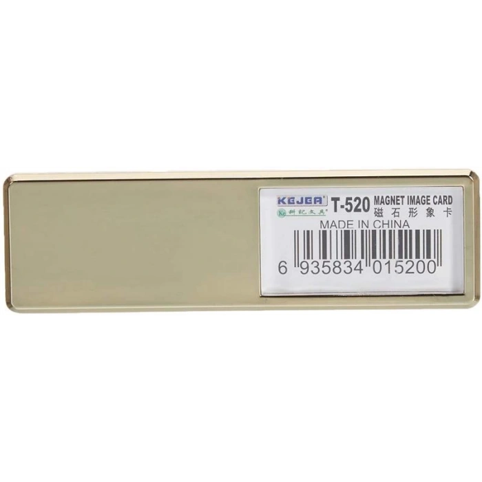 KEJEA T-520G MIKNATISLI İSİMLİK ALTIN - 78X22MM - 25ADET