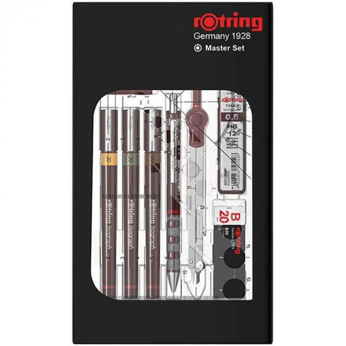 Rotring Rapido Takımı Isograf Kolej Set 3lü Takım Pergelli