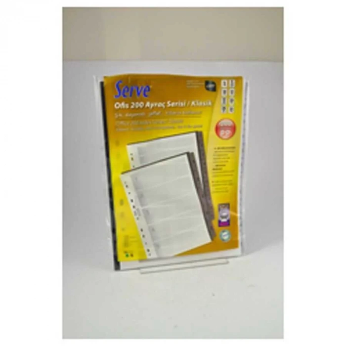 Serve Seperatör A4 1-12 Rakam Karton