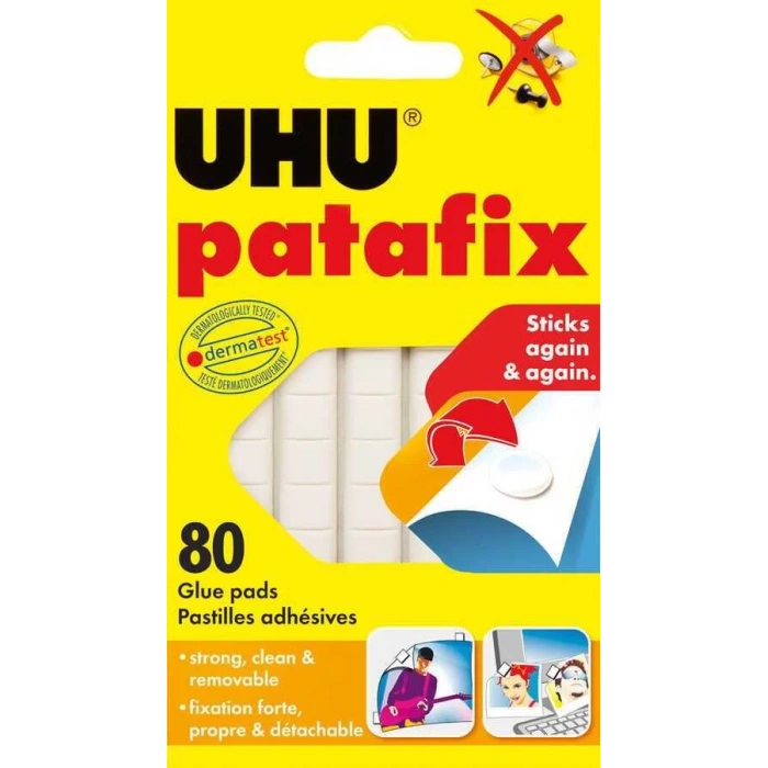 Uhu Patafix Hamur Yapıştırıcı 80li Beyaz 41710