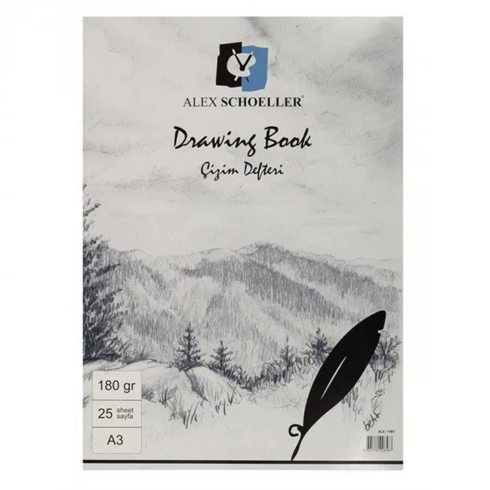 Alex Schoeller Eskiz Bloknot A3 180 gr 25li