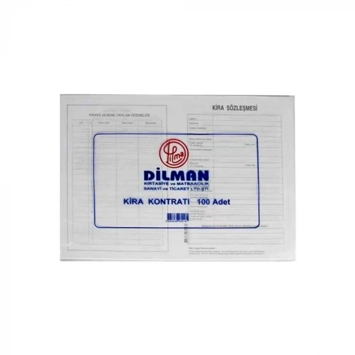 Dilman Kira Kontratı 100lü Paket