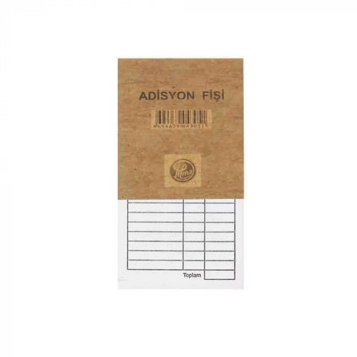 Dilman Adisyon Fişi 8x15 cm 100 Yaprak