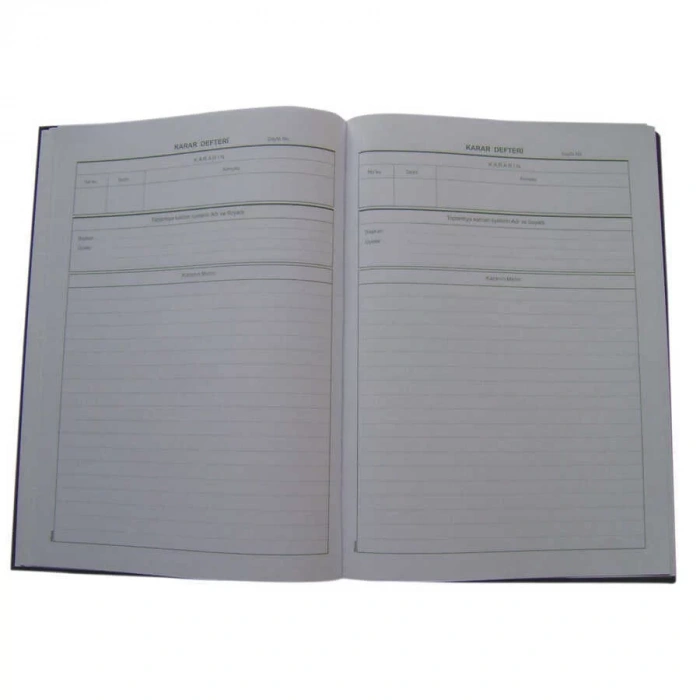 Dilman Karar Defteri Karton Kapak Numaralı 40 Yaprak