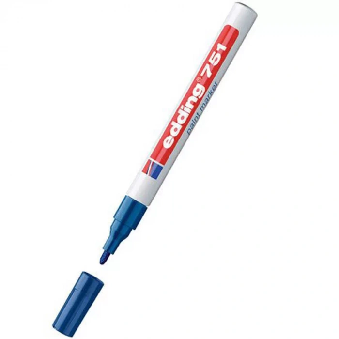 Edding 751 Tam Örtücü Boya Markörü Mavi