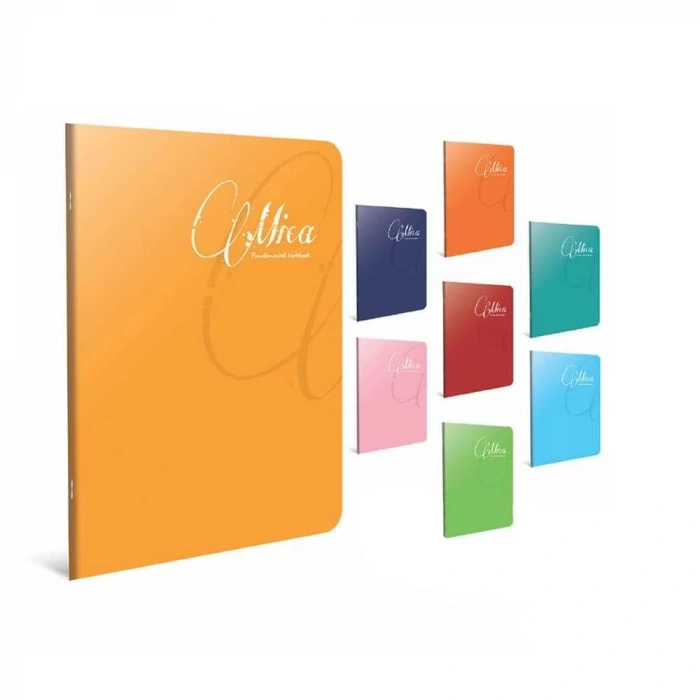 Gıpta Mica Tel Dikişli Plastik Kapak Düz Defter A4 100 Yaprak