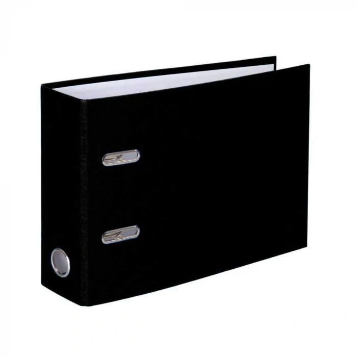 My File Geniş Plastik Telgraf A5 Boy Klasör Siyah