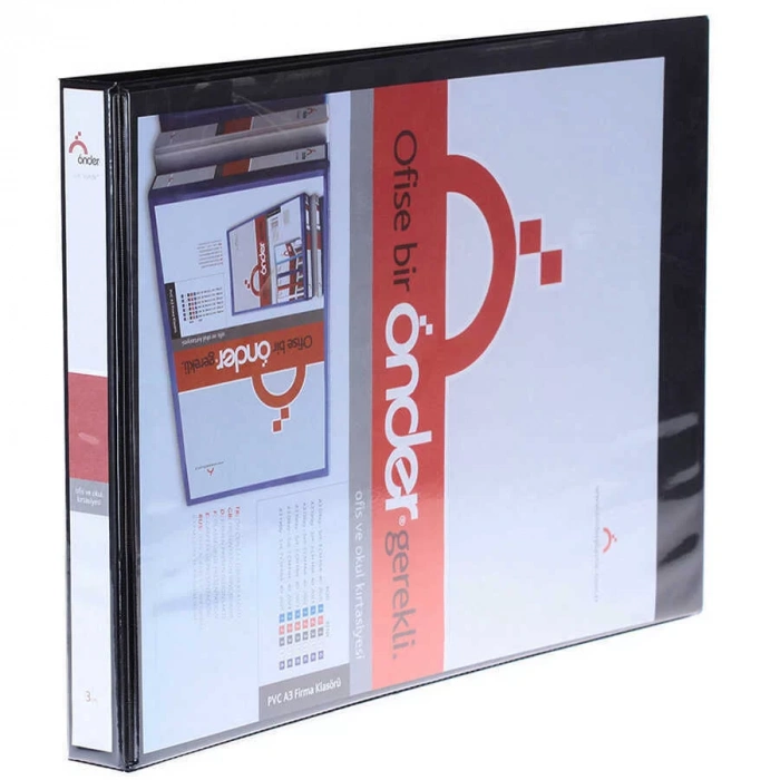 Önder Firma Kls A4 Sırt 3 cm 4D Mekanizma Siyah