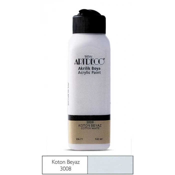 Artdeco Akrilik Boya 140 ml Koton Beyaz