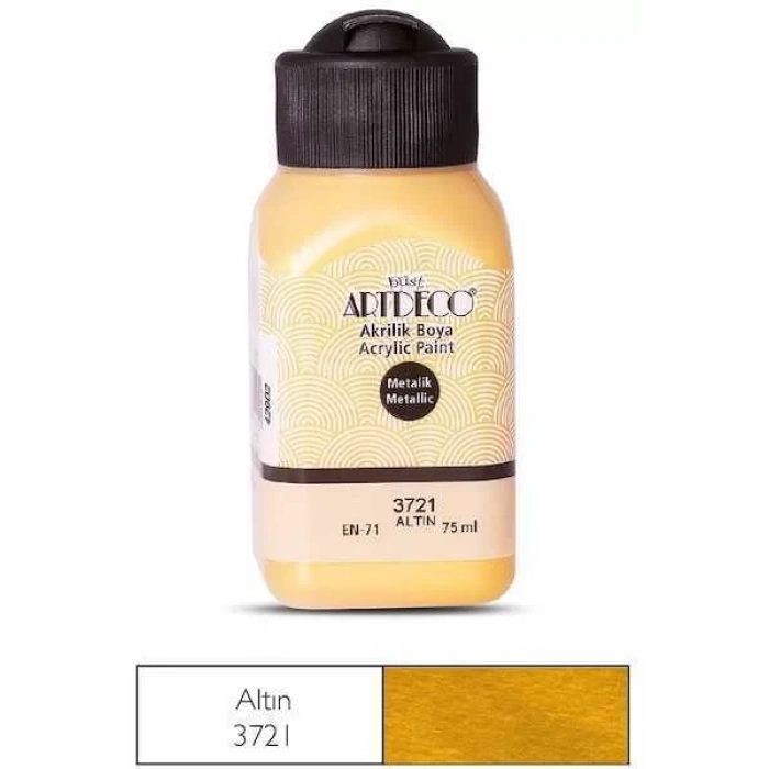 Artdeco Akrilik Boya Metalik 75 ml Altın