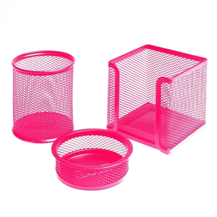 Bigpoint Metal Perfore 3lü Set Pembe