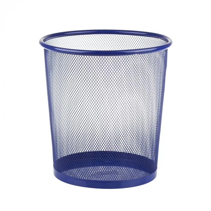 Bigpoint Metal Perfore Çöp Kovası Orta Mavi