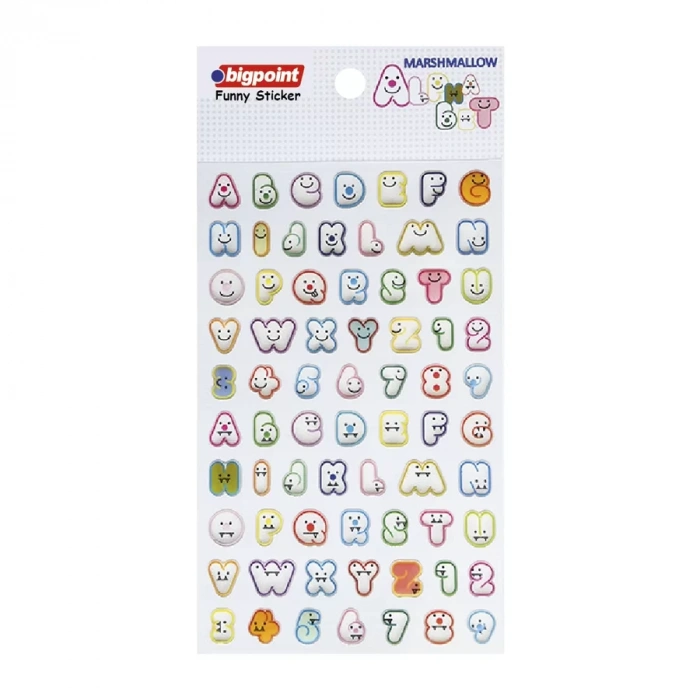 Bigpoint Sticker Komik Harfler