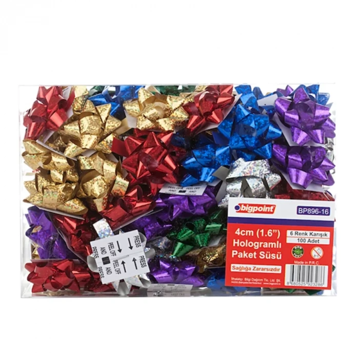Bigpoint Paket Süsü Hologram 4cm 100lü