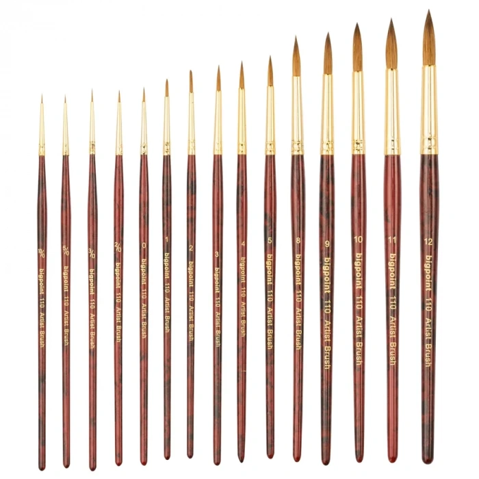 Bigpoint 110 Serisi Samur Kolinsky Yuvarlak Fırça No: 3/0